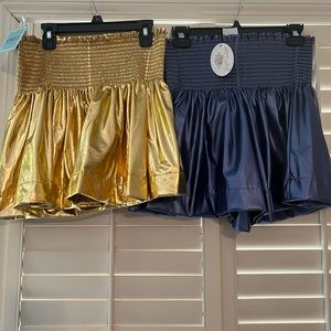 Queen of sparkles swing shorts, both size Large L, new with tags